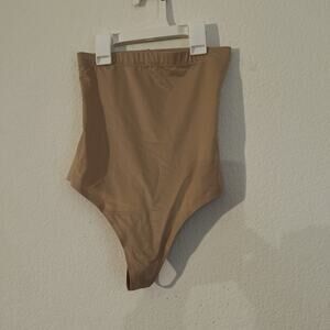 ASSETS by SPANX Beige High-Waisted Thong. Size: Small.